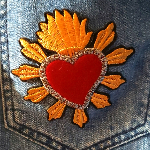 One of a Kind Roses/Day of the Dead Overall Dress Size Large - Picture 4 of 13